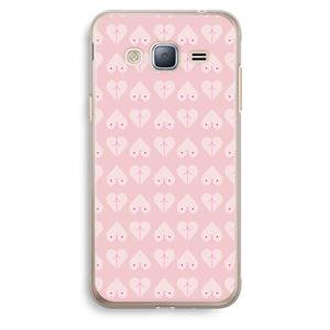 CaseCompany Ass 'n Titties: Samsung Galaxy J3 (2016) Transparant Hoesje