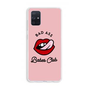 CaseCompany Badass Babes Club: Galaxy A71 Transparant Hoesje