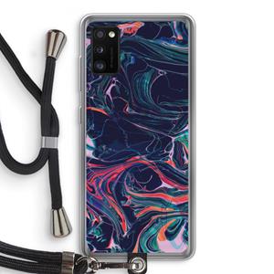 CaseCompany Light Years Beyond: Samsung Galaxy A41 Transparant Hoesje met koord