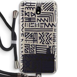 CaseCompany Marrakech print: Samsung Galaxy J7 (2017) Transparant Hoesje met koord