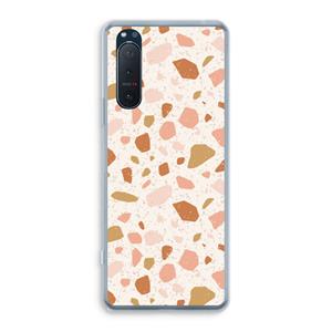 CaseCompany Terrazzo N°18: Sony Xperia 5 II Transparant Hoesje