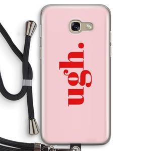 CaseCompany Ugh: Samsung Galaxy A5 (2017) Transparant Hoesje met koord