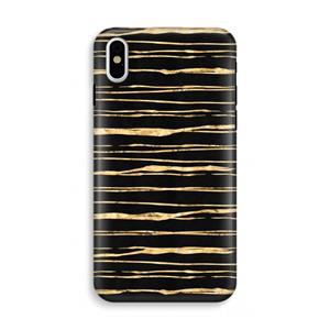CaseCompany Gouden strepen: iPhone X Tough Case