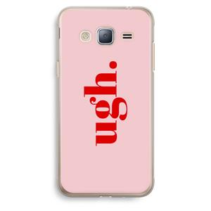 CaseCompany Ugh: Samsung Galaxy J3 (2016) Transparant Hoesje