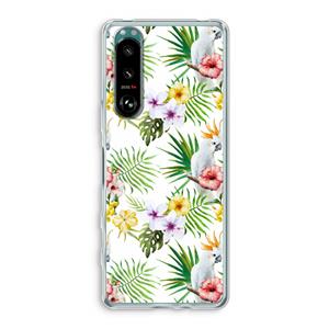 CaseCompany Gele kuif: Sony Xperia 5 III Transparant Hoesje