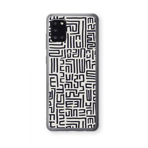 CaseCompany Moroccan Print: Samsung Galaxy A31 Transparant Hoesje