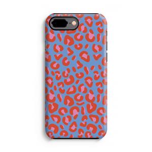 CaseCompany Leopard blue: iPhone 8 Plus Tough Case