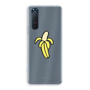 CaseCompany Banana: Sony Xperia 5 II Transparant Hoesje