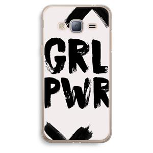 CaseCompany Girl Power #2: Samsung Galaxy J3 (2016) Transparant Hoesje