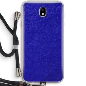 CaseCompany Majorelle Blue: Samsung Galaxy J7 (2017) Transparant Hoesje met koord