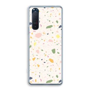 CaseCompany Terrazzo N°21: Sony Xperia 5 II Transparant Hoesje
