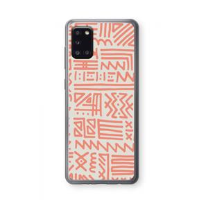 CaseCompany Marrakech Pink: Samsung Galaxy A31 Transparant Hoesje