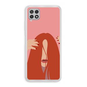 CaseCompany Woke up like this: Samsung Galaxy A22 4G Transparant Hoesje