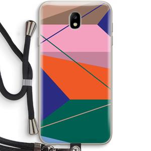 CaseCompany Gestalte 1: Samsung Galaxy J7 (2017) Transparant Hoesje met koord