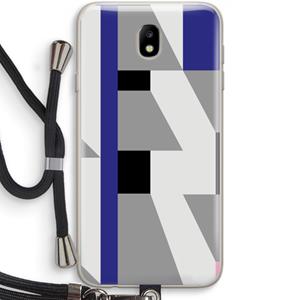 CaseCompany Gestalte 2: Samsung Galaxy J7 (2017) Transparant Hoesje met koord