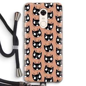 CaseCompany Kat: Xiaomi Redmi 5 Transparant Hoesje met koord