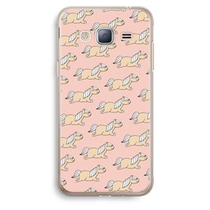 CaseCompany Ponys: Samsung Galaxy J3 (2016) Transparant Hoesje
