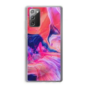 CaseCompany Earth And Ocean: Samsung Galaxy Note 20 / Note 20 5G Transparant Hoesje