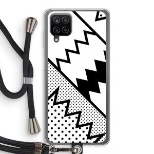 CaseCompany Pop Art #5: Samsung Galaxy A12 Transparant Hoesje met koord