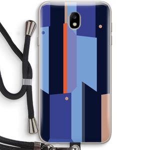 CaseCompany Gestalte 3: Samsung Galaxy J7 (2017) Transparant Hoesje met koord