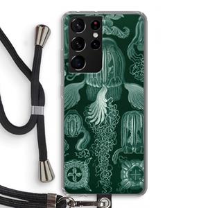 CaseCompany Haeckel Cubomedusae: Samsung Galaxy S21 Ultra Transparant Hoesje met koord