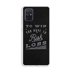 CaseCompany Risk loss: Galaxy A71 Transparant Hoesje