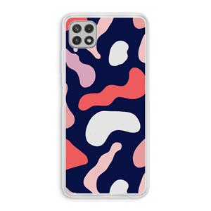 CaseCompany Memphis Shapes Pink: Samsung Galaxy A22 4G Transparant Hoesje