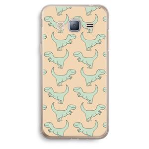 CaseCompany Dinos: Samsung Galaxy J3 (2016) Transparant Hoesje