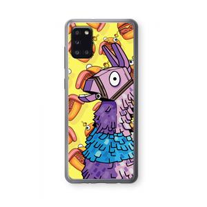 CaseCompany Loot Burger: Samsung Galaxy A31 Transparant Hoesje