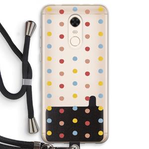 CaseCompany Bollen: Xiaomi Redmi 5 Transparant Hoesje met koord