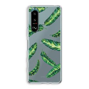 CaseCompany Lange bladeren: Sony Xperia 5 III Transparant Hoesje
