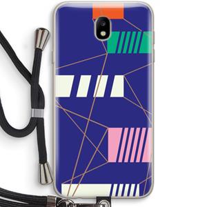 CaseCompany Gestalte 5: Samsung Galaxy J7 (2017) Transparant Hoesje met koord