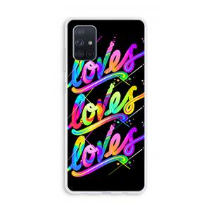 CaseCompany Loves: Galaxy A71 Transparant Hoesje