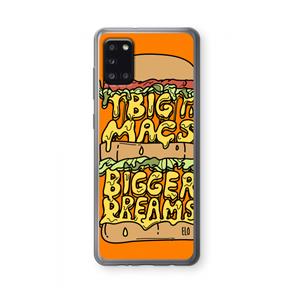 CaseCompany Big Macs Bigger Dreams: Samsung Galaxy A31 Transparant Hoesje