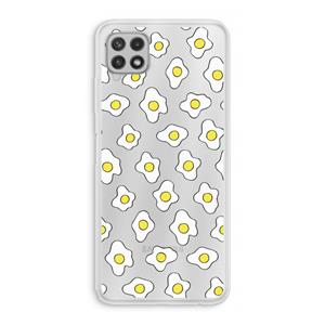 CaseCompany Spiegeleitjes: Samsung Galaxy A22 4G Transparant Hoesje