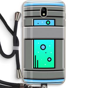 CaseCompany Chug Bottle: Samsung Galaxy J7 (2017) Transparant Hoesje met koord