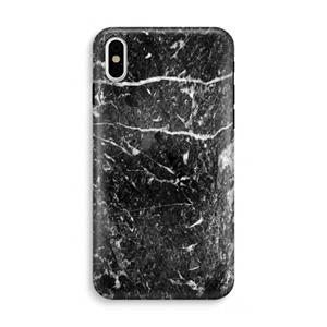 CaseCompany Zwart marmer: iPhone X Tough Case