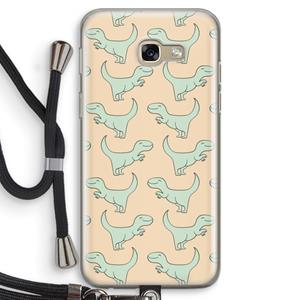 CaseCompany Dinos: Samsung Galaxy A5 (2017) Transparant Hoesje met koord