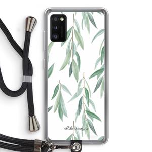 CaseCompany Branch up your life: Samsung Galaxy A41 Transparant Hoesje met koord