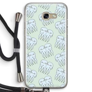 CaseCompany Octopussen: Samsung Galaxy A5 (2017) Transparant Hoesje met koord