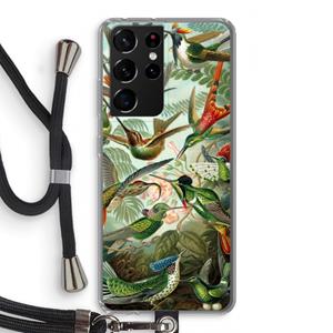 CaseCompany Haeckel Trochilidae: Samsung Galaxy S21 Ultra Transparant Hoesje met koord