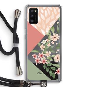 CaseCompany Sweet heaven geometrics: Samsung Galaxy A41 Transparant Hoesje met koord