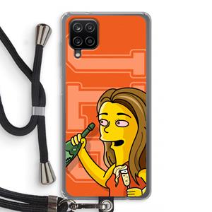 CaseCompany Jamie Lee Simpson: Samsung Galaxy A12 Transparant Hoesje met koord
