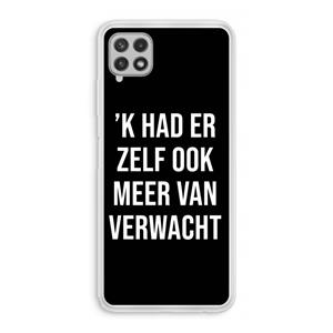 CaseCompany Meer verwacht - Zwart: Samsung Galaxy A22 4G Transparant Hoesje