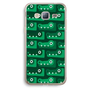 CaseCompany Crocs: Samsung Galaxy J3 (2016) Transparant Hoesje