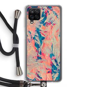 CaseCompany Alone: Samsung Galaxy A12 Transparant Hoesje met koord