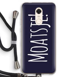 CaseCompany Moatsje!: Xiaomi Redmi 5 Transparant Hoesje met koord