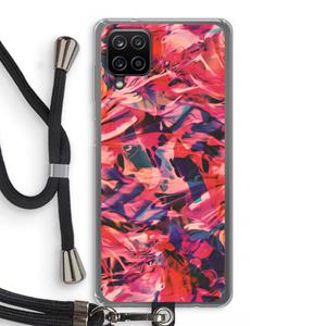 CaseCompany California: Samsung Galaxy A12 Transparant Hoesje met koord