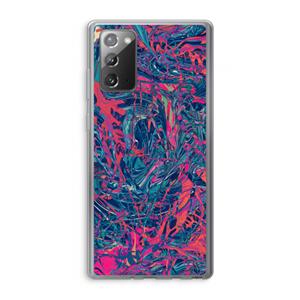 CaseCompany Sleeping Dreams: Samsung Galaxy Note 20 / Note 20 5G Transparant Hoesje