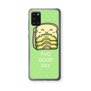 CaseCompany Avo Good Day: Samsung Galaxy A31 Transparant Hoesje